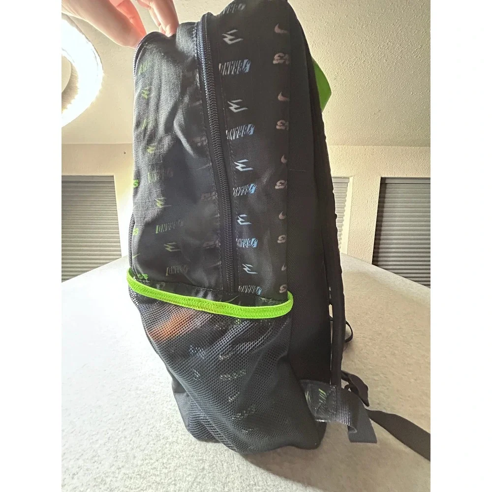 Nike Russell Wilson 3Brand Backpack Black Lime Green Blue